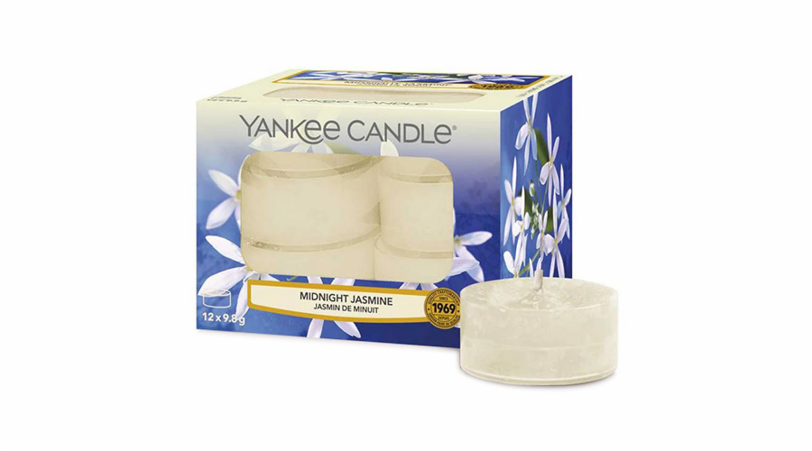 Svíčky čajové Yankee Candle, Půlnoční jasmín, 12 ks