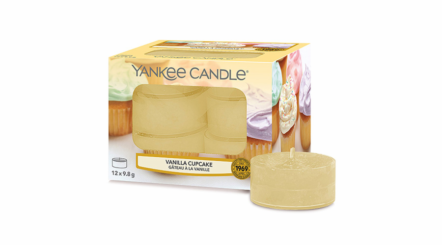 Svíčky čajové Yankee Candle, Vanilkový košíček, 12 ks