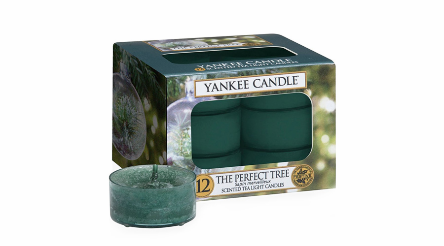 Svíčky čajové Yankee Candle, Dokonalý stromek, 12 ks