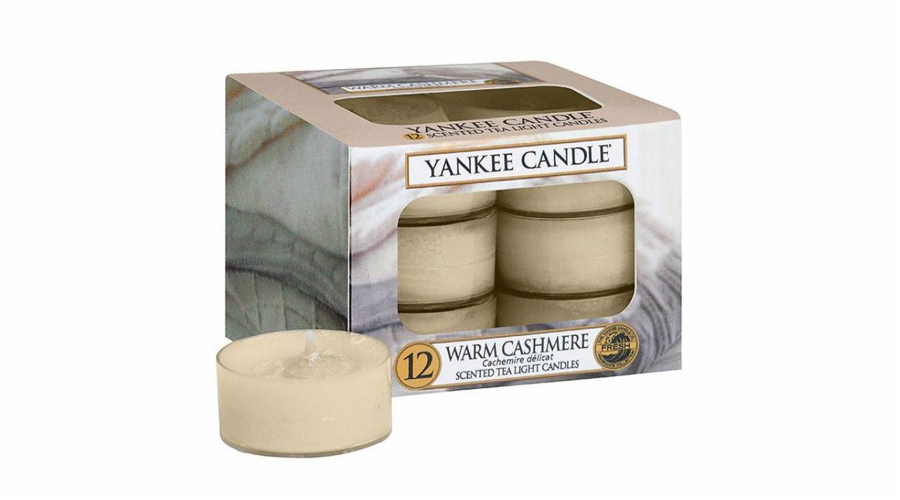 Svíčky čajové Yankee Candle, Hřejivý kašmír, 12 ks