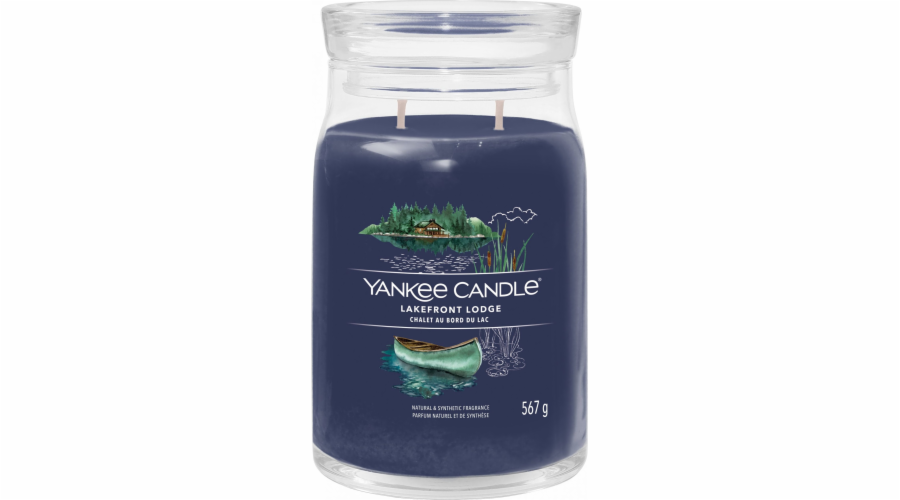 Svíčka ve skleněné dóze Yankee Candle, Chata u jezera, 567 g