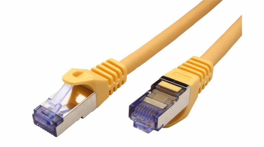Patch kabel Roline S/FTP cat 6A, LSOH, 7,5m, žlutý