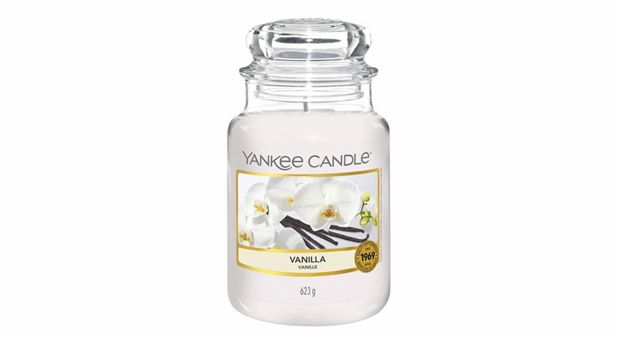 Svíčka ve skleněné dóze Yankee Candle, Vanilka, 623 g
