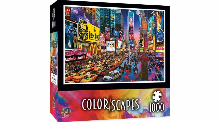 Masterpieces Puzzle 1000 USA, New York - Město plné barev