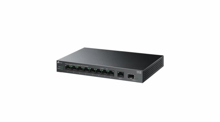 TP-Link LiteWave switch LS1210GP (9xGbE, 1xSFP, 8xPoE+, 61W, fanless)