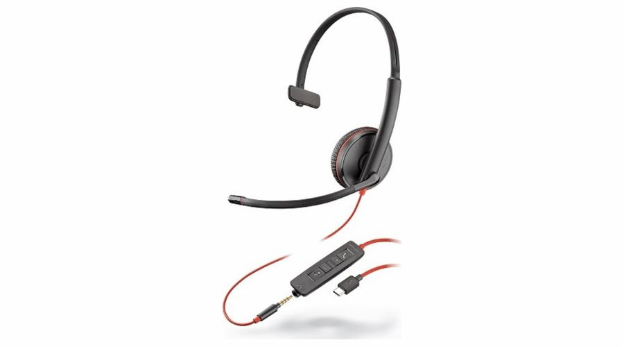 Poly Blackwire C3215 Mono USB-C sluchátka s mikrofonem (209750-201)