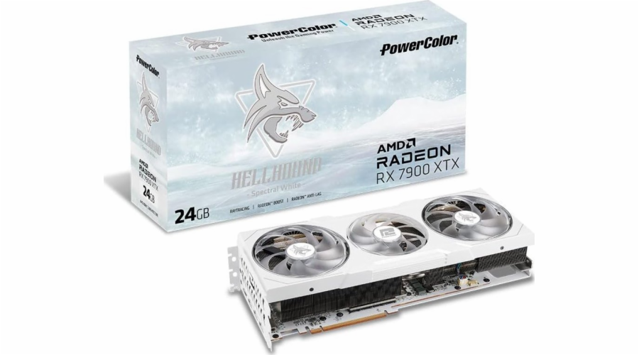 Grafická karta TUL POWERCOLOR Hellhound Spectral White AMD Radeon™ RX 7900 XTX 24GB GDDR6 384bitový HDMI 3x DP