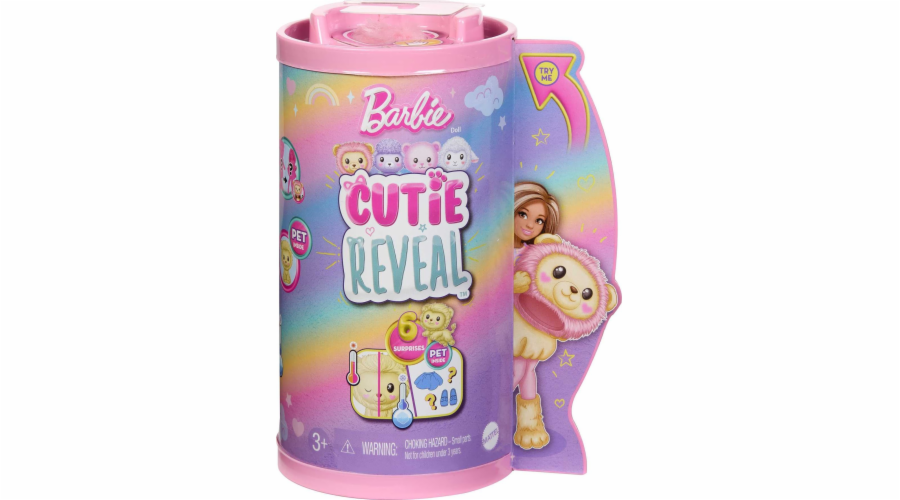 Barbie Cutie Reveal Chelsea Cuddly Soft Series - Lví panenka