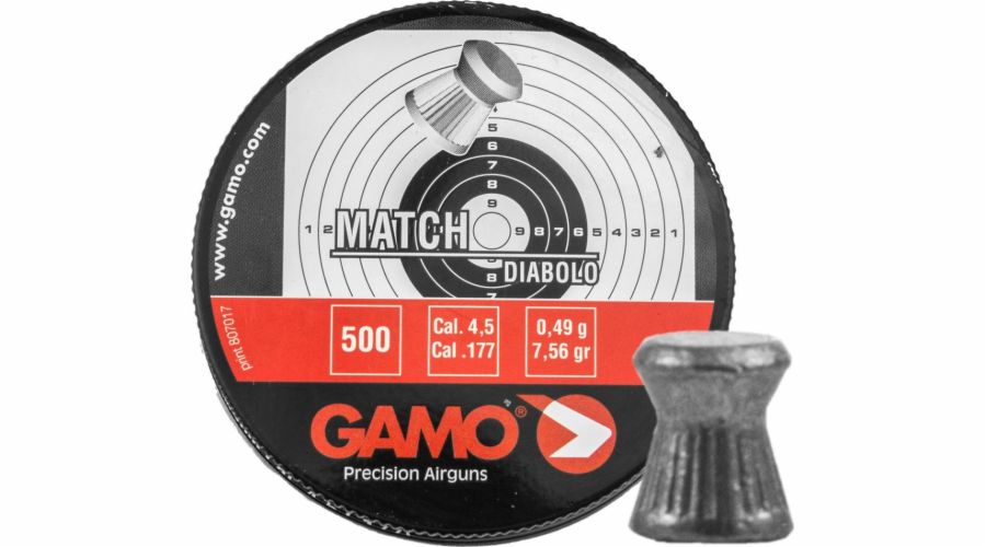 Gamo Diabolo pelety Gamo Match 4,5/500 univerzální