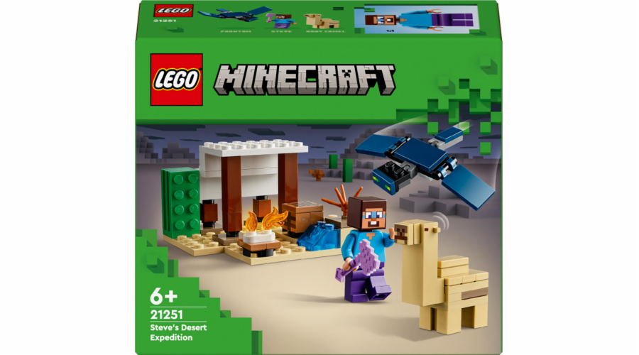 LEGO 21251 Minecraft Steve s Desert Expedition, stavebnice