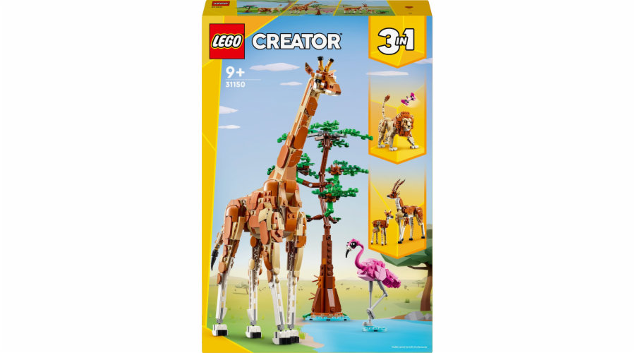 Stavebnice LEGO 31150 Creator 3 v 1 se zvířecím safari