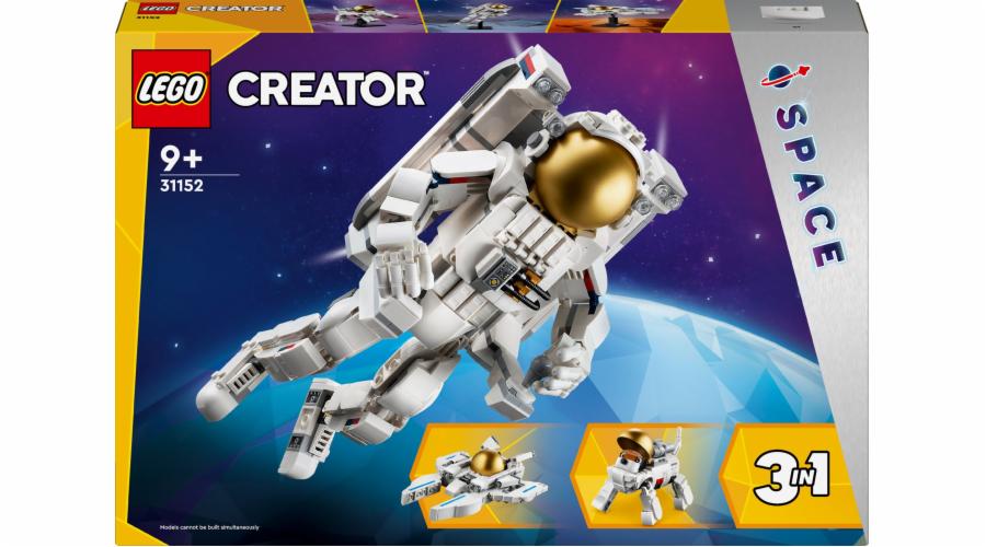 Stavebnice 3 v 1 Astronaut ve vesmíru od LEGO 31152 Creator