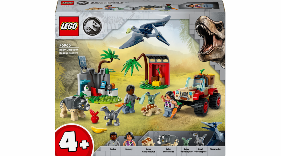 Stavebnice LEGO 76963 Jurský svět záchranářského centra pro mláďata dinosaurů