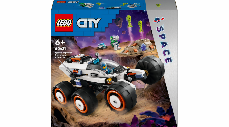 LEGO 60431 City Space Rover se stavebnicí mimozemšťanů