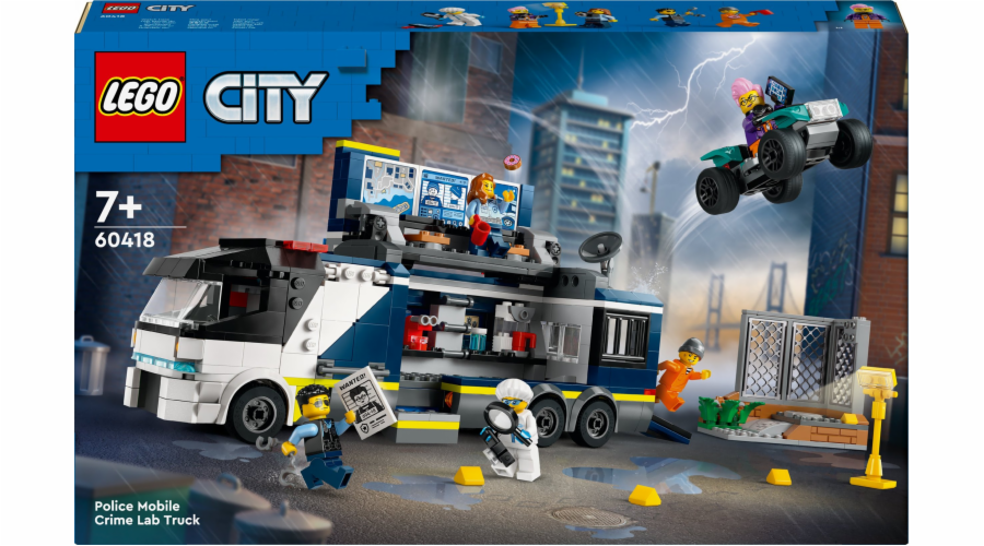 LEGO 60418 Nákladní automobil městské policie s laboratoří, stavebnice