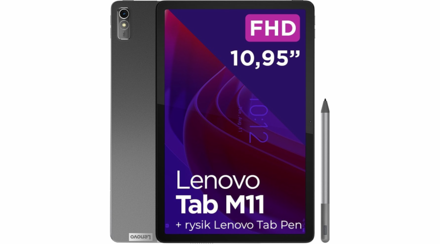 Tablet Lenovo Tab M11 11 128 GB šedý (ZADA0024PL)