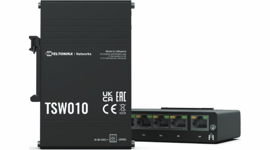 Průmyslový switch TSW010 5xRJ45 portů 10/100Mbps