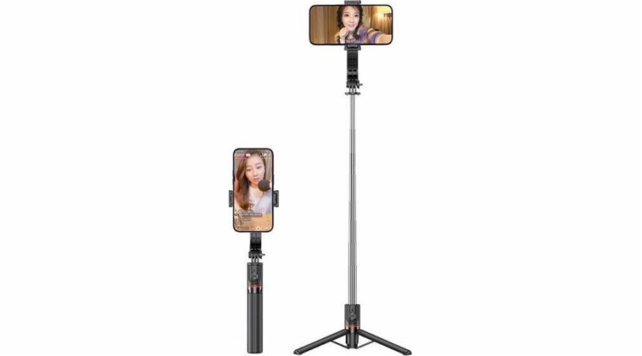 Selfie tyč Usams Selfie držák na stativ ZB256 Black