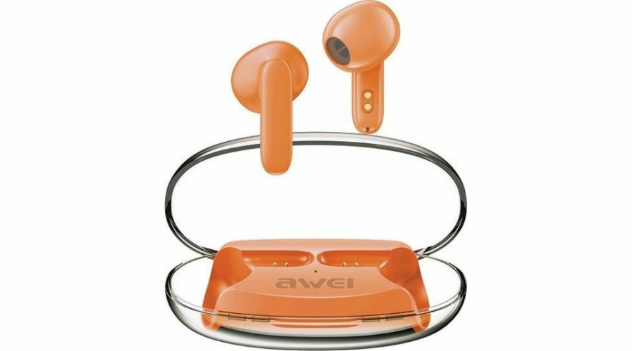 Bluetooth 5.3 T85 ENC TWS sluchátka Oranžová