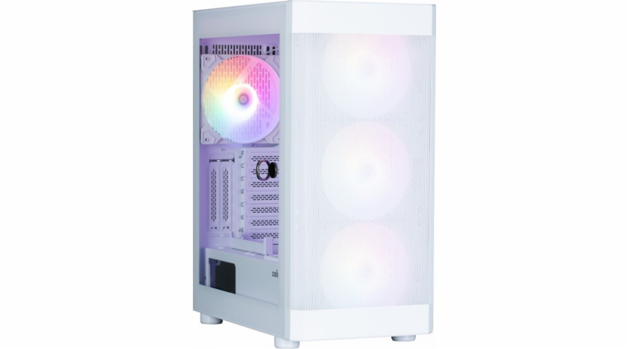 I4 TG ATX Mid Tower 4 ventilátory RGB pouzdro White