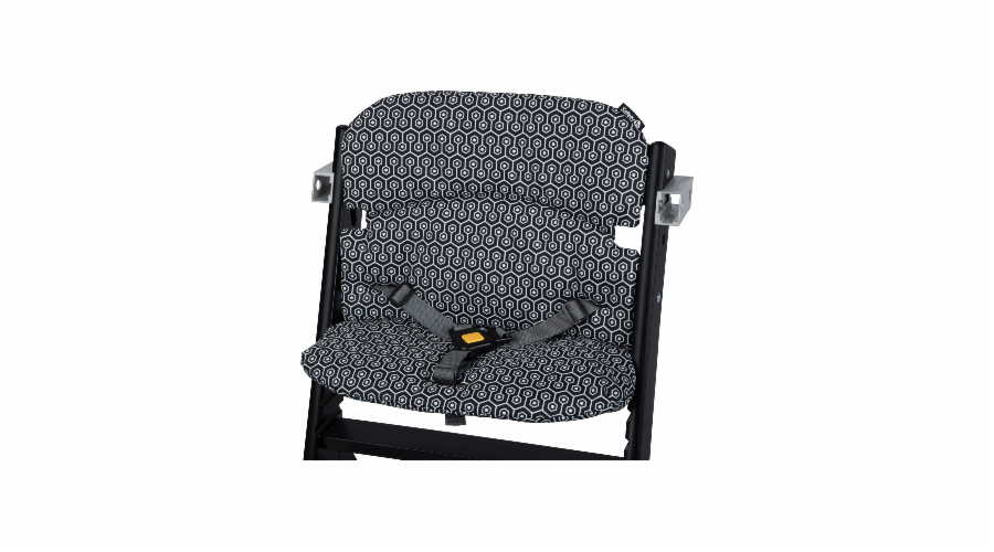 Bezpečnostní 1. židlička na krmení Vložka do židličky Timba, geometrická