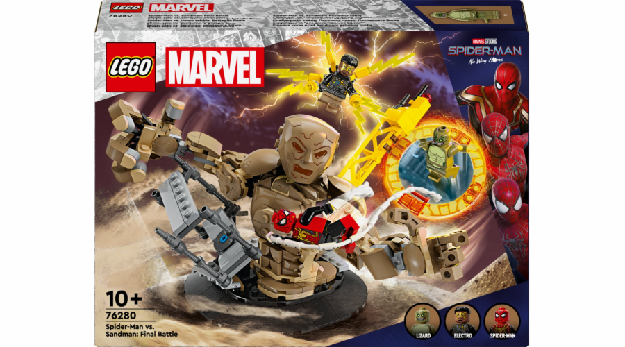 LEGO 76280 Marvel Super Heroes Spider-Man vs. Sandman: Showdown, stavebnice