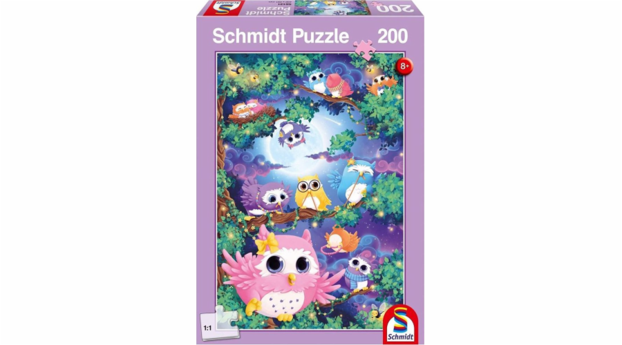 Schmidt Spiele Puzzle V lese plném sov