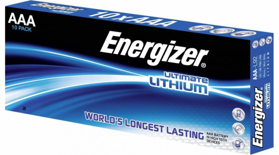 1x10 ENERGIZER Ultimate Lithium Micro AAA LR 03 1,5V