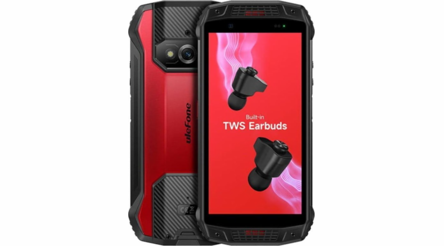 Smartphone Armor 15 6/128GB IP68/IP69K 6600mAh DualSIM vestavěná sluchátka červená