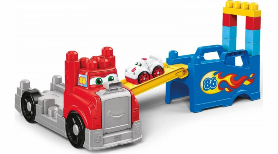 Stavební a závodní vůz Mattel Mega Bloks