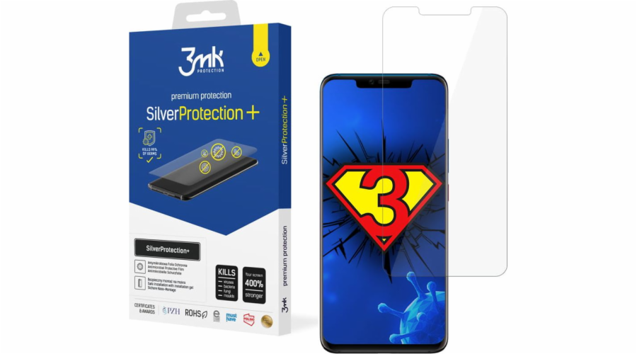 3mk ochranná fólie SilverProtection+ pro Huawei Mate 20 Pro, antimikrobiální