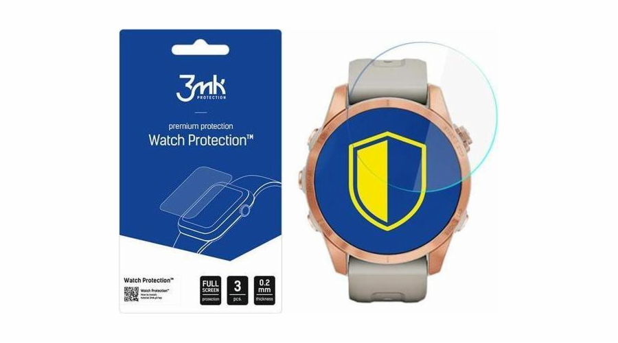 3mk hybridní sklo Watch pro Garmin Fenix 7S (3ks)