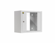 NETRACK 010-060-300-011 wall-mounted cabinet 10 6U/300 mm grey glass door