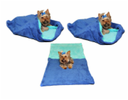 Marysa pelíšek 3v1 pro psy, modrý/tyrkysový, velikost XL
