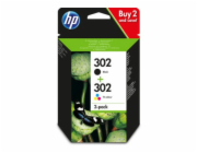 HP 302 Ink Cartridge Combo 2-Pack (X4D37AE) (190 / 165 pages)