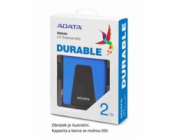 ADATA Externí HDD 4TB 2,5" USB 3.1 DashDrive Durable HD650, černý (gumový, nárazu odolný)