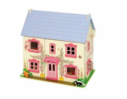 Hračka Bigjigs Toys Růžový domek pro panenky 