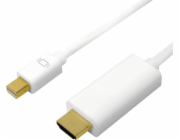 LogiLink DisplayPort Mini - HDMI kabel 5m bílý (CV0125)