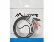 LANBERG Minijack 3,5mm (M) 3 PIN na 2x RCA (CINCH) (M) kabel 1,5m 
