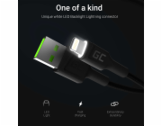 GREENCELL KABGC05 Cable Green Cell Ray USB-A - Lightning White LED 120cm with support for Apple