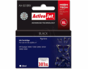 Activejet Ink Cartridge AH-301BRX for HP Printer  Compatible with HP 301XL CH563EE;  Premium;  20 ml;  black. Prints 40% more.