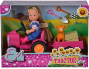 Panenka Simba Evi farmářka s traktorem Simba