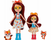 Mattel Dolls Enchantimals sestry Felicity a Feana Fox Dolls