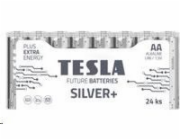 Tesla AA SILVER+ alkalická 1,5V, 24 ks fólie, (LR06, tužková), ND