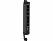 REV Outlet Strip   6-fold 2,4m Supraline w. switch anthracite