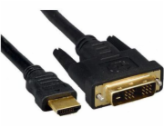 Kabel HDMI - DVI-D 3m czarny