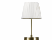 Bronzová základna lampy stolní lampy platinutu, bílý odstín, H31 [45689]