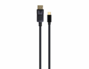 Gembird kabel Mini DisplayPort (M) na DisplayPort (M), 4K/30Hz, 1.8 m, černý