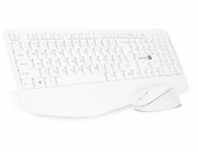 CONNECT IT Combo bezdrátová bílá klávesnice + myš, CZ + SK layout