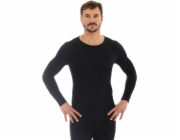 Brubeck Men s Long Sleaves Comfort Wool Black M (LS11600)